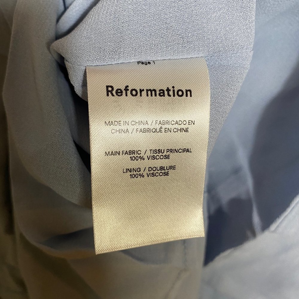 LAST ONE!! Reformation Arta Dress in Mineral - Picture 9 of 11